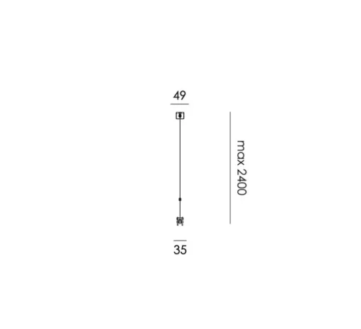 Suspension, Bridge 180, Vert toxique, LED, dim, 2700K, 2495 lm, L180cm, H5,1cm - Tonone