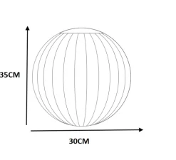 Suspension, Bright Modeco XL, blanc, câble noir, Ø30cm, H35cm - Nordic Tales