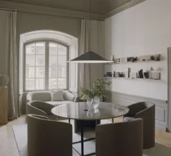 Suspension*New Works Suspension, Brolly, , LED, dim, 2700K, 1144 lm, Ø90cm, H32cm - noir