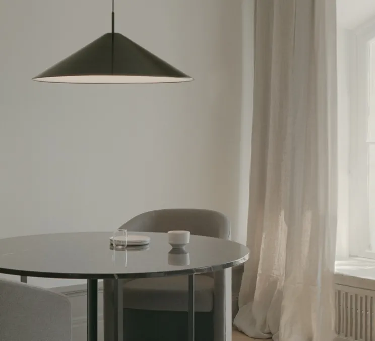 Suspension, Brolly, noir, LED, dim, 2700K, 1144 lm, Ø70cm, H29cm - New Works