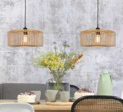 Suspension, Bromo small, naturel, Ø40cm, H18cm - Good&Mojo