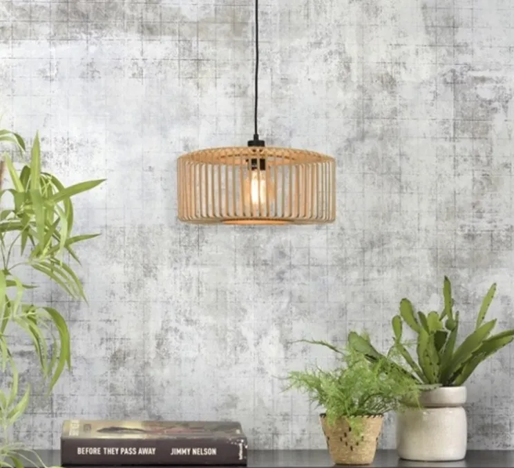 Suspension, Bromo small, naturel, Ø40cm, H18cm - Good&Mojo