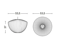 Suspension, Bubble Apple, blanc, Ø53,5cm, H37cm - HAY