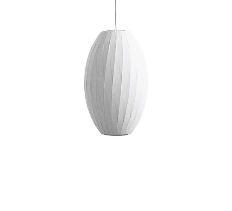 Suspension*HAY Suspension, Bubble Cigar Crisscross M, , Ø33cm, H53,5cm - blanc