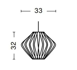 Suspension*HAY Suspension, Bubble Pear Crisscross S, , Ø33cm, H32cm - blanc