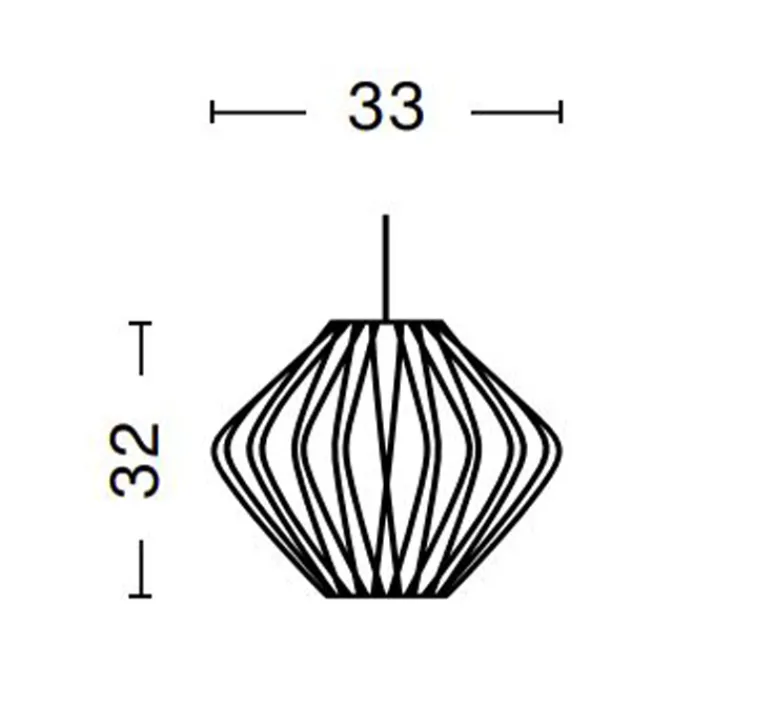 Suspension*HAY Suspension, Bubble Pear Crisscross S, , Ø33cm, H32cm - blanc