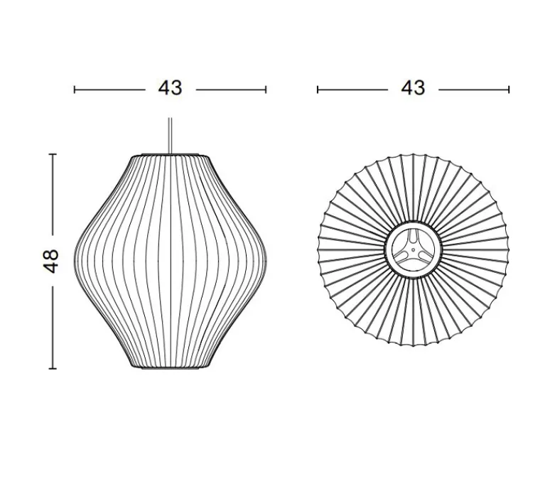 Suspension*HAY Suspension, Bubble Pear M, , Ø43cm, H48,5cm - blanc