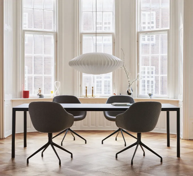 Suspension*HAY Suspension, Bubble Saucer M, , Ø63,5cm, H25,5cm - George Nelson - blanc