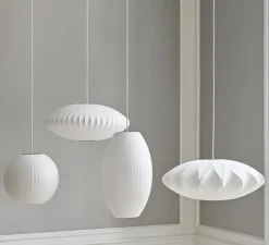 Suspension*HAY Suspension, Bubble Saucer M, , Ø63,5cm, H25,5cm - George Nelson - blanc
