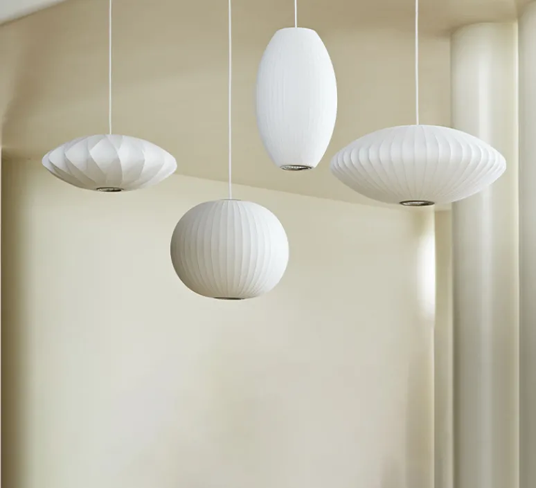 Suspension*HAY Suspension, Bubble Saucer M, , Ø63,5cm, H25,5cm - George Nelson - blanc