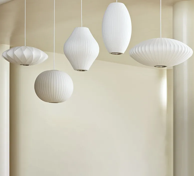 Suspension*HAY Suspension, Bubble Saucer M, , Ø63,5cm, H25,5cm - George Nelson - blanc