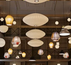 Suspension*HAY Suspension, Bubble Saucer M, , Ø63,5cm, H25,5cm - George Nelson - blanc