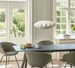 Suspension, Bubble Saucer Crisscross S, blanc, Ø44,5cm, H18cm - HAY