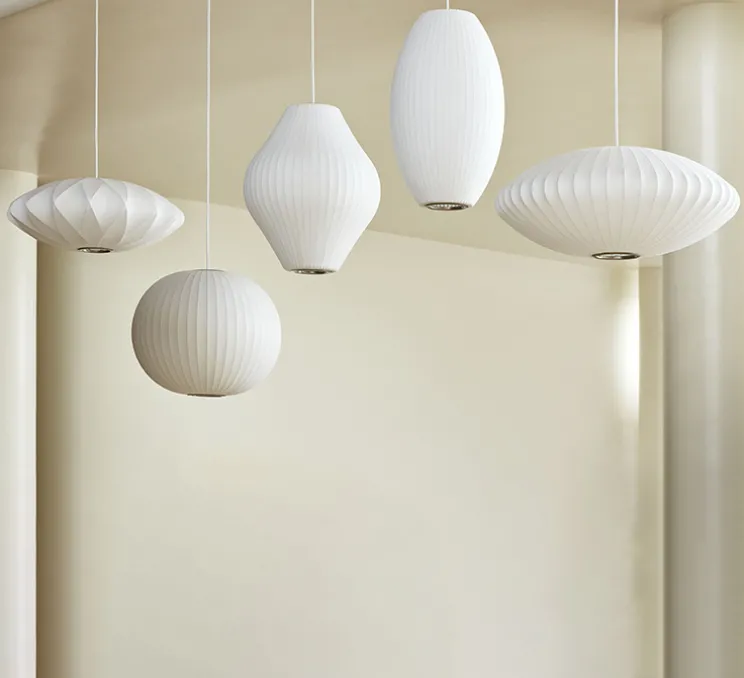 Suspension, Bubble Saucer Crisscross S, blanc, Ø44,5cm, H18cm - HAY