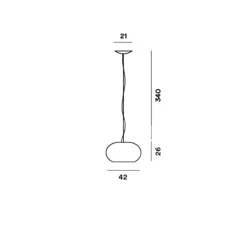 Suspension*Foscarini Suspension, Buds 2, , LED, 2700K, 2581lm, Ø42cm, H26cm - blanc chaud