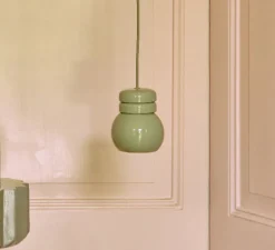 Suspension|Enfants*HKLIVING Suspension, Bulb, pistachio, Ø13cm, H15,2cm - HK Living pistache