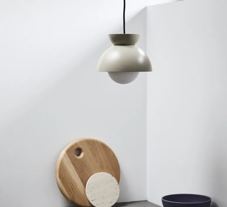 Suspension*Frandsen Suspension, Butterfly, , Ø21cm, H18cm - gris chaud mat