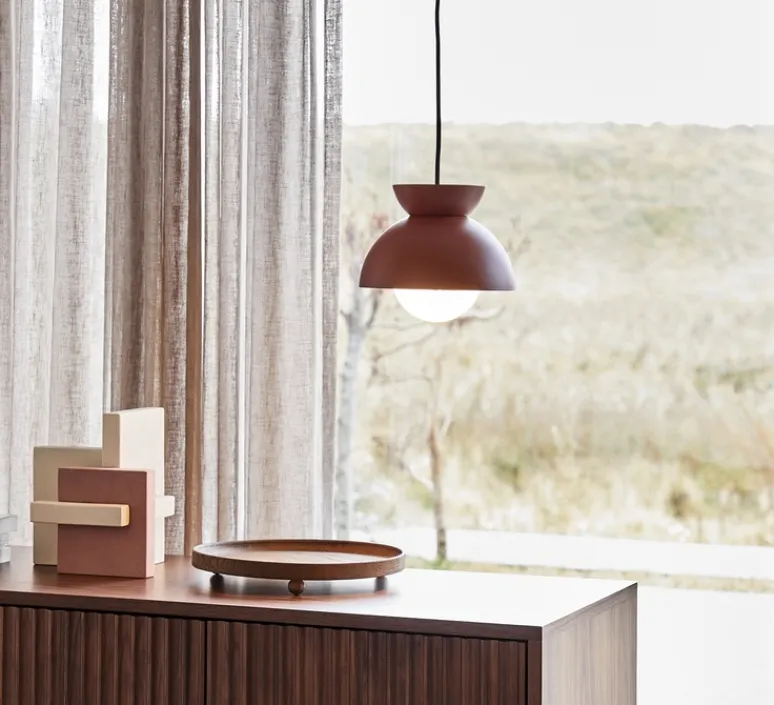 Suspension*Frandsen Suspension, Butterfly, , Ø21cm, H18cm - rouge mat