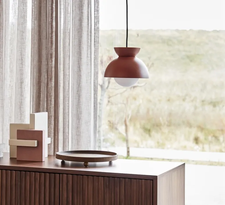 Suspension*Frandsen Suspension, Butterfly, , Ø21cm, H18cm - rouge mat