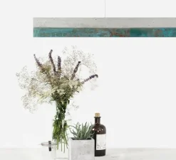 Suspension*GANTLights Suspension, [C3], béton, , LED, 2700k, 2600lm, L182cm, H8cm - cuivre oxydé