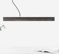 Suspension*GANTLights Suspension, [C2], , LED, 2700k, 2100lm, L92cm, H7cm - gris foncé, rouille