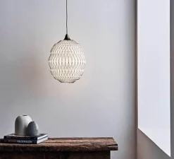 Suspension*Le Klint Suspension, CALEO 1, , Ø24cm, H33cm - blanc et bronze