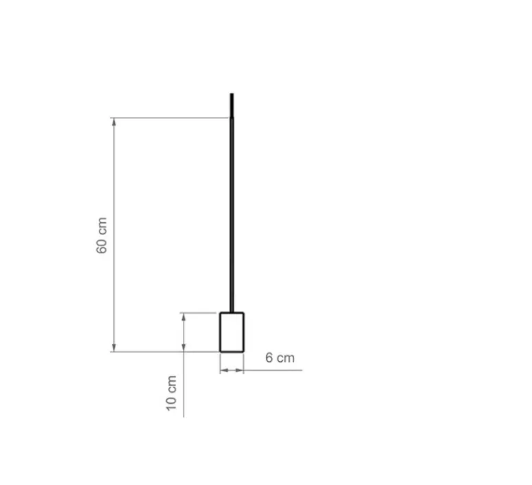 Suspension*Luxcambra Suspension, Calma S, , LED, 2700K, 665-836 lm, Ø6cm, H60cm - laiton, bois de hêtre