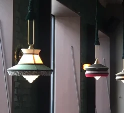 Suspension*Contardi Suspension, Calypso SO GUADALOUPE, , Ø36cm, H63cm - menthe