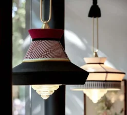 Suspension*Contardi Suspension, Calypso SO GUADALOUPE, , L36cm, H63cm - noir, rouge