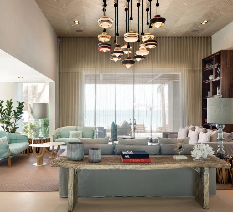 Suspension, Calypso SO MARTINIQUE, blanc "building", Ø39cm, H63cm - Contardi