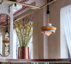 Suspension, Calypso SO MARTINIQUE, jaune, Ø39cm, H63cm - Contardi