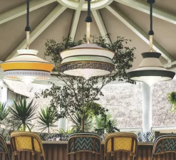 Suspension, Calypso SO XL Outdoor MARTINIQUE, jaune, IP65, Ø70cm, H63cm - Contardi