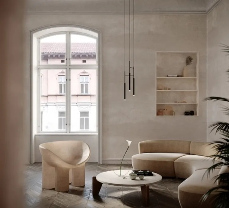 Suspension*LEDS C4 Suspension, Candle Triplex, , LED, dim, 2700k, 506 lm, Ø21,8cm, H52,6cm - noir