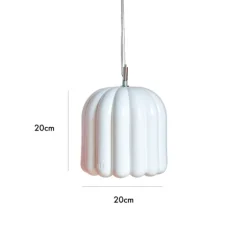 Suspension*Cosin Suspension, Cannelle Petite, , L20cm, H20cm - blanc