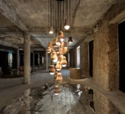 Suspension*DARK Suspension, Captain Cork S, , Ø14,5cm, H19cm - liège