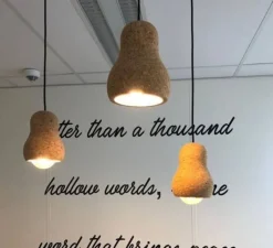 Suspension*DARK Suspension, Captain Cork S, , Ø14,5cm, H19cm - liège