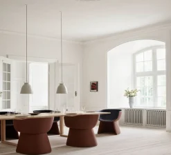 Suspension*Fritz Hansen Suspension, Caravaggio matt P2, , Ø25,8cm, H33,7cm - gris