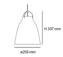 Suspension*Fritz Hansen Suspension, Caravaggio Opal P2, , Ø25,8cm, H33,7cm - blanc