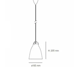 Suspension*Fritz Hansen Suspension, Caravaggio P1, , Ø16,5cm, H21,6cm - blanc