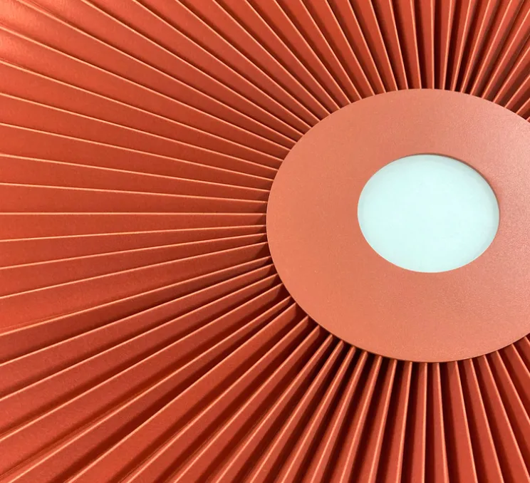 Suspension, Carmen M 90cm, série limitée NEDGIS X HARTO, terracotta, LED, dim, 2700K, 985 lm, Ø90cm, H3,2cm - Hartô