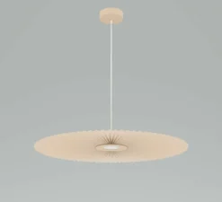 Suspension*Hartô Suspension, Carmen Medium, , DIM, LED, 2700K, 700lm, Ø90cm, H3,5cm - HARTÔ sable doré