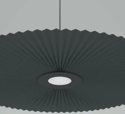 Suspension*Hartô Suspension, Carmen Medium, , DIM, LED, 2700K, 700lm, Ø90cm, H3,5cm - HARTÔ gris ardoise