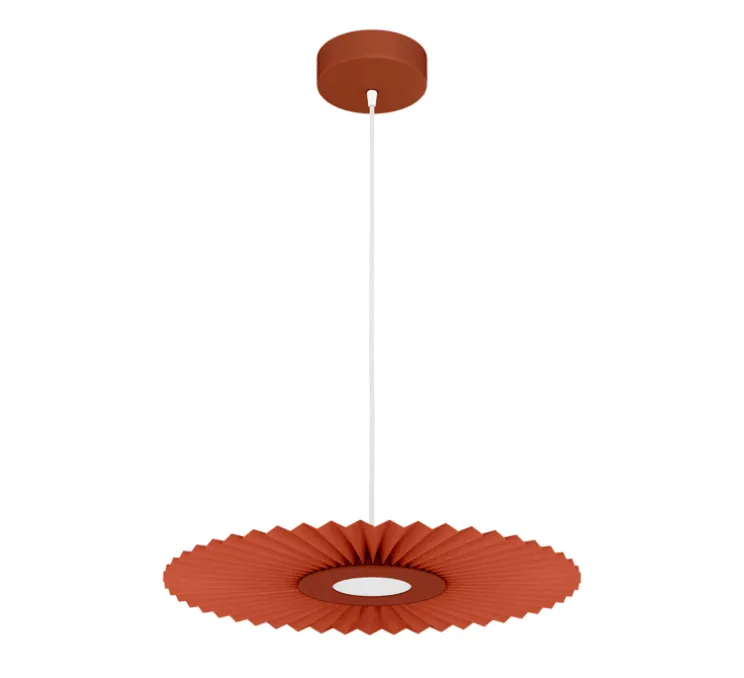Suspension, Carmen S 50cm, série limitée NEDGIS X HARTO, terracotta, LED, dim, 2700K, 985 lm, Ø50cm, H3,2cm - Hartô