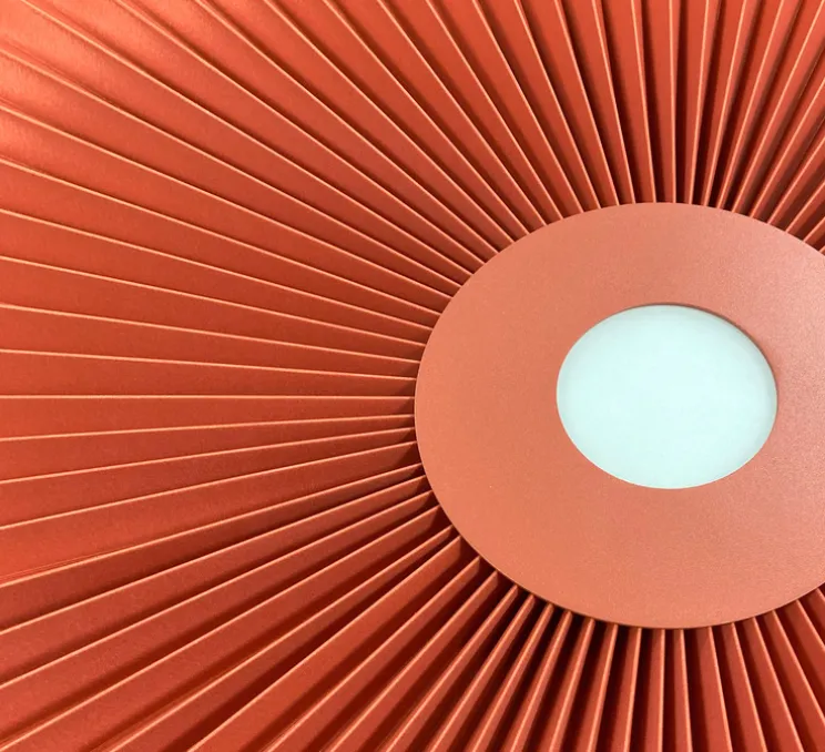 Suspension, Carmen S 50cm, série limitée NEDGIS X HARTO, terracotta, LED, dim, 2700K, 985 lm, Ø50cm, H3,2cm - Hartô