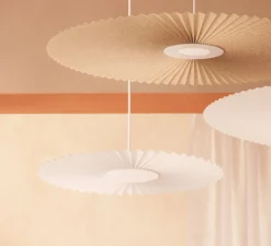 Suspension*Hartô Suspension, Carmen small, , DIM, LED, 2700K, 700lm, Ø50cm, H3,5cm - blanc