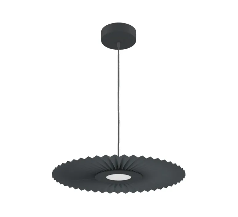 Suspension*Hartô Suspension, Carmen small, , DIM, LED, 2700K, 700lm, Ø50cm, H3,5cm - gris ardoise