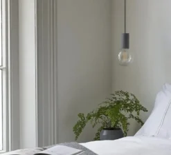 Suspension*Vitamin Suspension, Case Clear Bulb, , dim, 2300K, H22,4cm - Charcoal