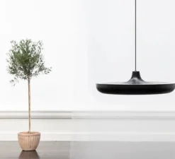 Suspension*Umage Suspension, cassini medium, , LED, dim, 3000K, 1000 lm, Ø40cm, H11cm - noir
