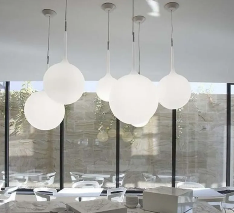 Suspension*Artemide Suspension, Castore 25, , H222cm, Ø25cm - blanc