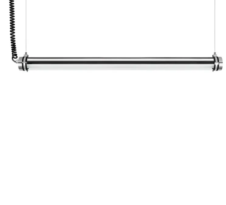 Suspension, Catherine, argent, IP69, LED, 2700K, 2600 lm, L115cm, H7,5cm - Zangra